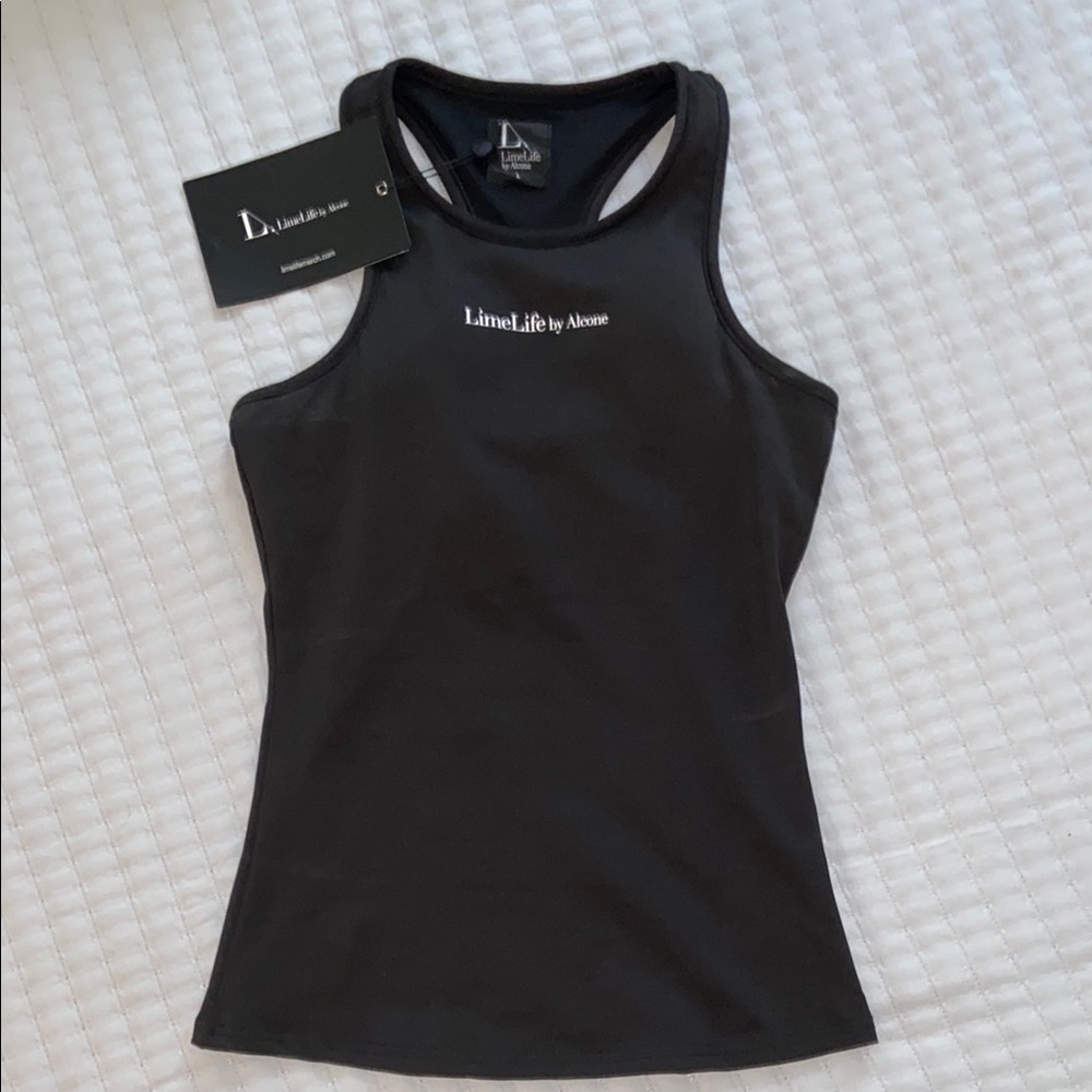 Black Fitted Sleeveless Tank Top